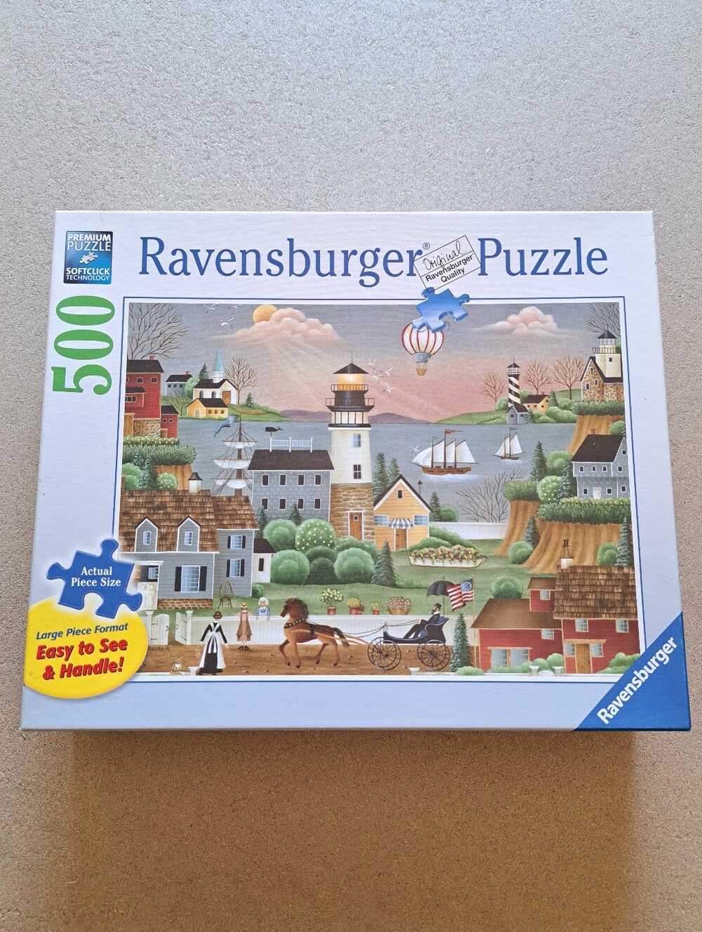 Ravensburger Jigsaw Puzzle 500 Pieces Large Piece Format Complete Beacons Cove